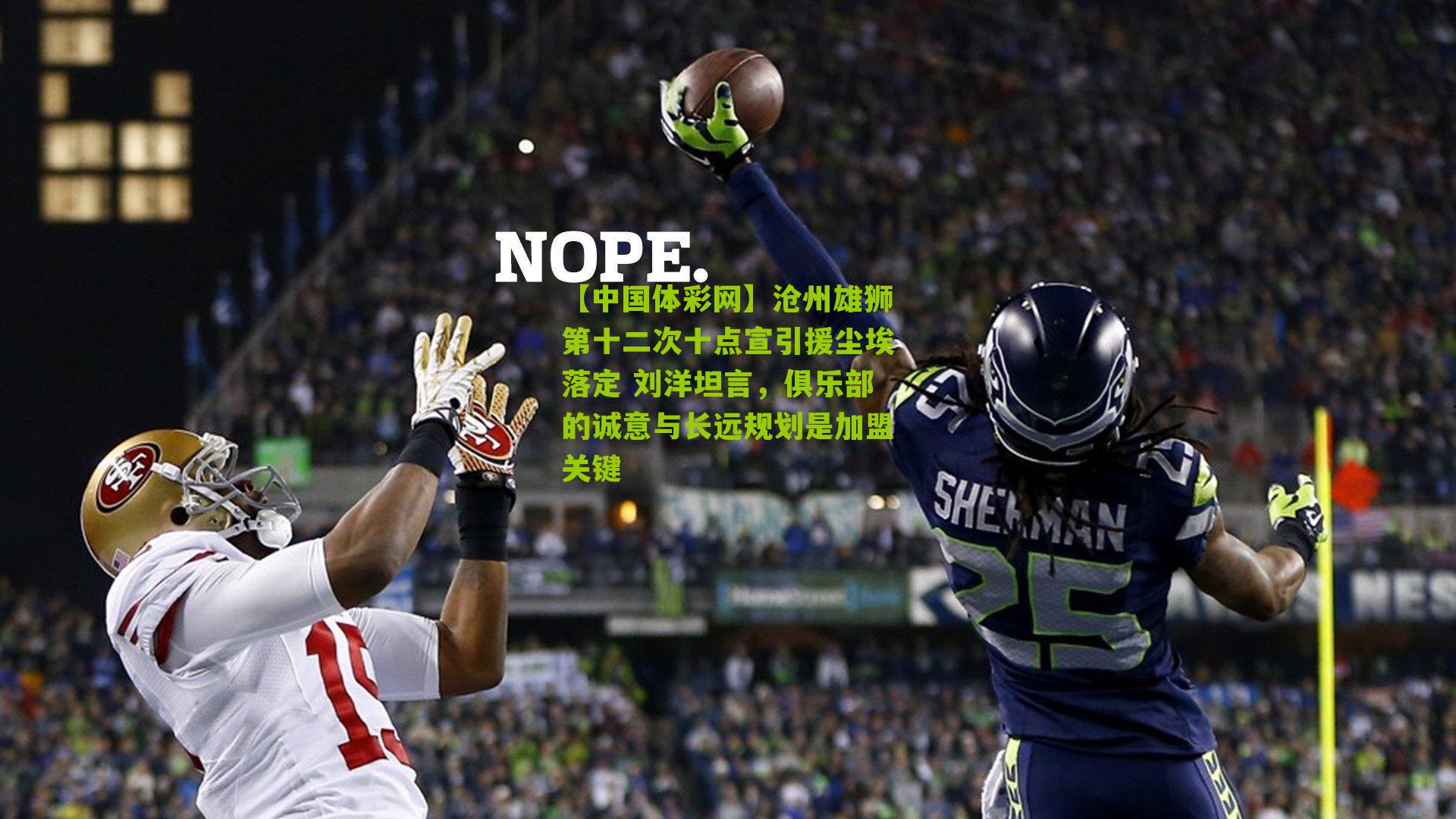 沧州雄狮第十二次十点宣引援尘埃落定 刘洋坦言,俱乐部的诚意与长远规划是加盟关键